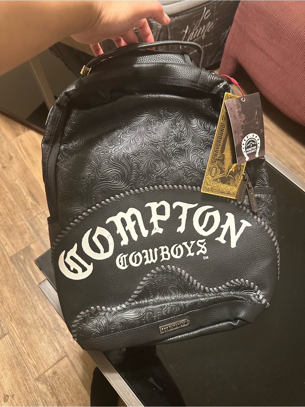 Sprayground Compton Cowboys Floral Print Backpack